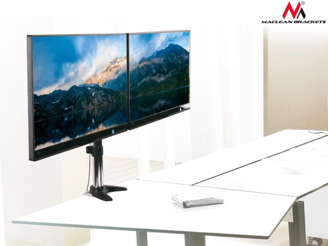 Stolní držák pro dva LCD monitory MC-714 13-27" 8kg hliník