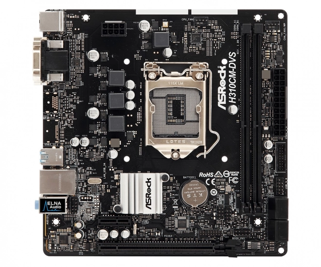 Základní deska H310CM-DVS s1151 2DDR4 DVI/DSUB/USB3.1 uATX