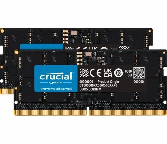 Paměť pro notebooky DDR5 SODIMM 32GB(2*16) /5600 CL46 (16Gbit)