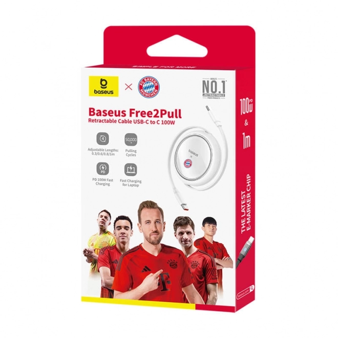 Nabíjecí kabel USB-C na USB-C 100W Bayern Edition