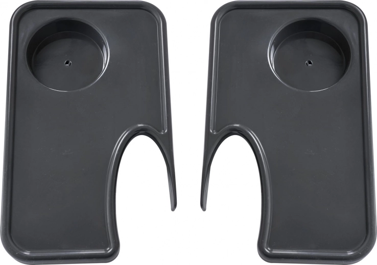 Stabilní odkládací plocha s držákem na kelímek