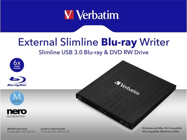 Externí Blu-Ray vypalovačka USB 3.0