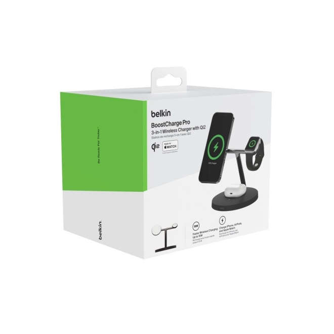 Bezdrátová nabíječka Belkin BoostCharge Pro 3 v 1 černá