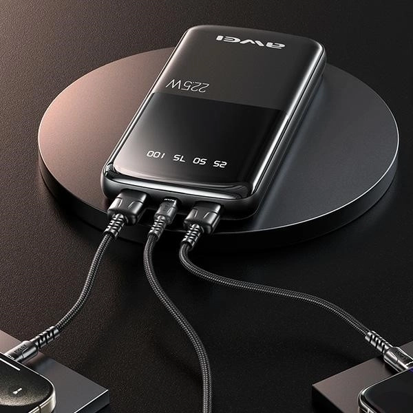 Powerbanka 10000mAh s rychlonabíjením 22,5W, 2xUSB + USB-C