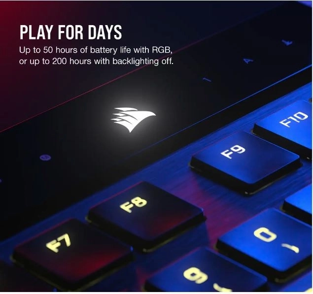 K100 RGB Air Wireless Ultra Thin Cherry MX Keyboard