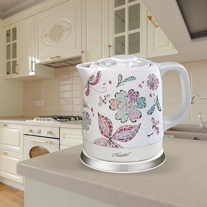 Keramická rychlovarná konvice 1,5l 1500W MR-068-FLOWERS