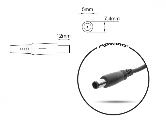 Nabíječka/zdroj 18,5 V 3,5a (7,4x5,0 pin) - hp, compaq 65W