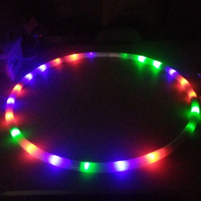 LED svítící hula hop, 90 cm