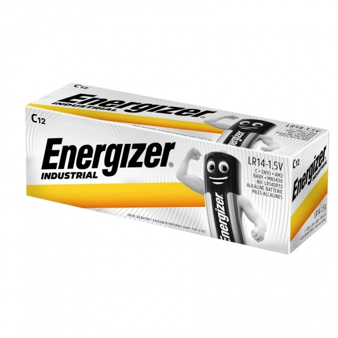 Průmyslové alkalické baterie C LR14, sada 12 ks