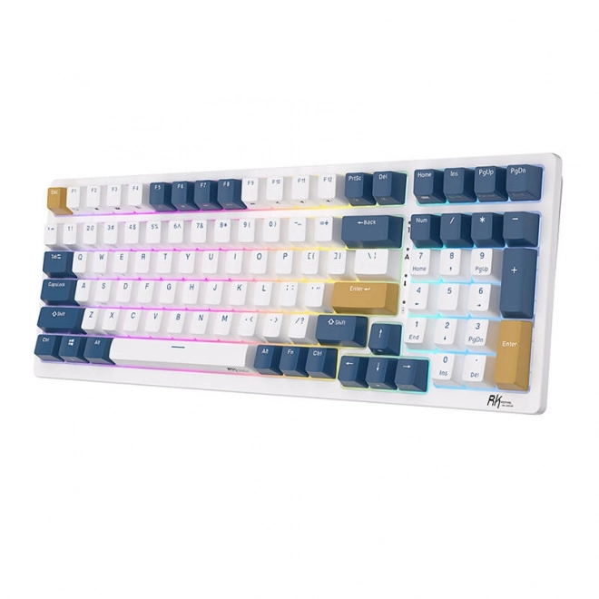 Mechanická klávesnice Royal Kludge RK98 RGB, červené spínače (modrá)