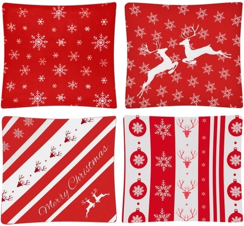 Sjednocený vánoční styl v sadě 4 ks
