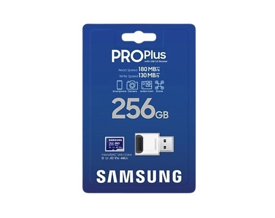 Paměťová karta Samsung PRO Plus micro SDXC 256 GB U3 A2 V30 (MB-MD256SB/WW)