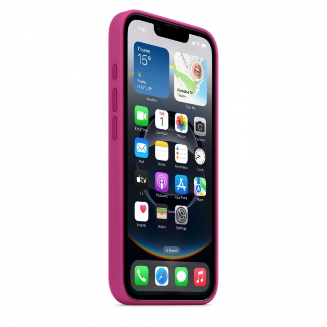 Silikonové pouzdro pro iPhone - živě růžová