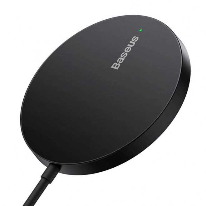 Magnetická bezdrátová nabíječka Baseus Simple Mini3 15W (černá)