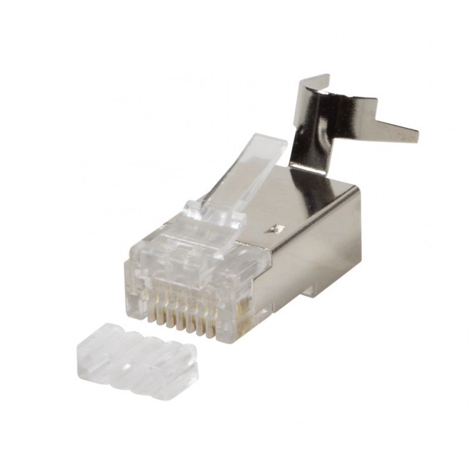 Stíněné konektory RJ45 CAT.6, 6A, 7 - 10 ks