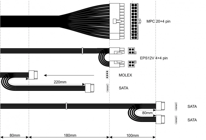 Akyga AK-I1-200 ITX napájecí zdroj 200W