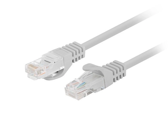Patchcord cat.6 UTP 7,5 m fluke šedý