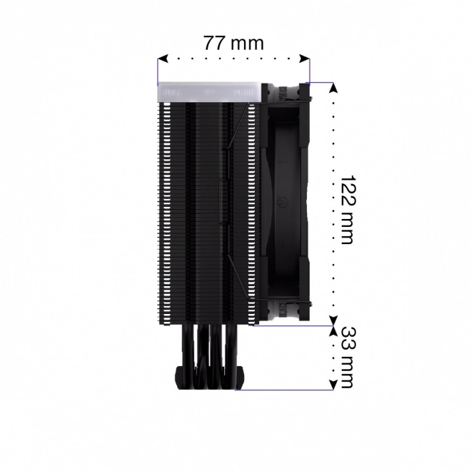 Chladič procesoru Endorfy Fera 5 Black ARGB
