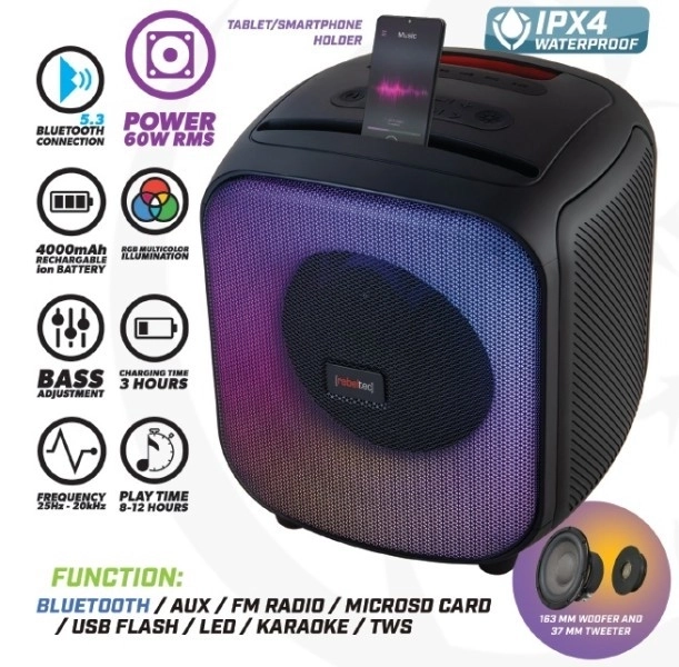 Bluetooth reproduktor s FM a USB PowerCUBE 500
