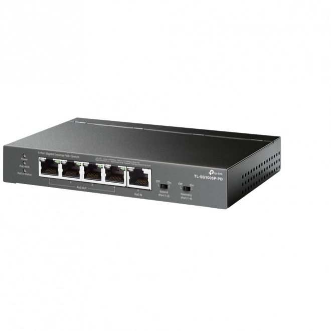 Síťový přepínač TP-Link TL-SG1005P-PD s 5 gigabitovými porty PoE