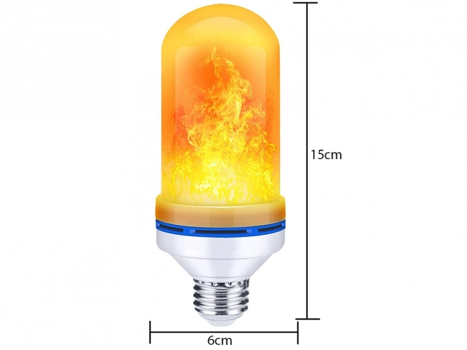 Led žárovka s efektem živého plamene e27 9w