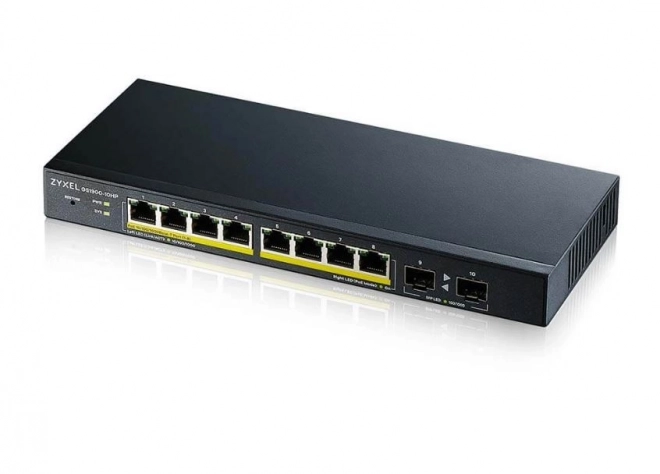 Přepínač GS1900-10HP v2 8portový L2 PoE 2xSFP 70W 802.3at