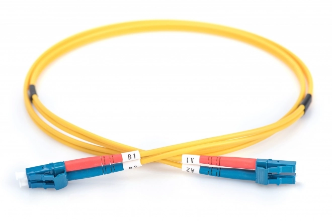 FO Singlemode 09/125 OS2 LC-LC duplexní patchcord 5m žlutý
