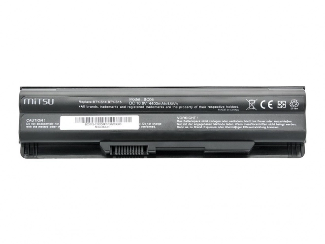 Baterie pro MSI CR650, A6500 4400 mAh (48 Wh) 10,8 - 11,1 V