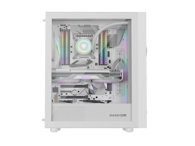 Genesis Diaxid 605 ARGB MIDI TOWER kryt USB-C Bílá
