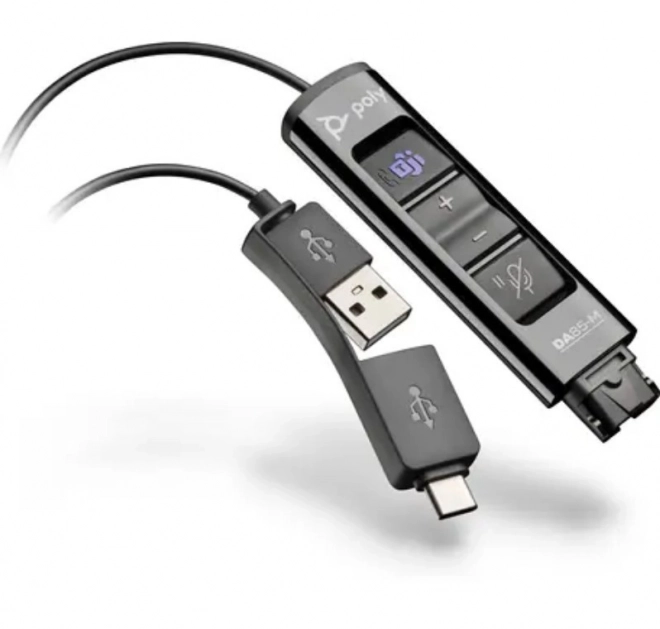Adaptér Poly DA85-M USB na QD, černý