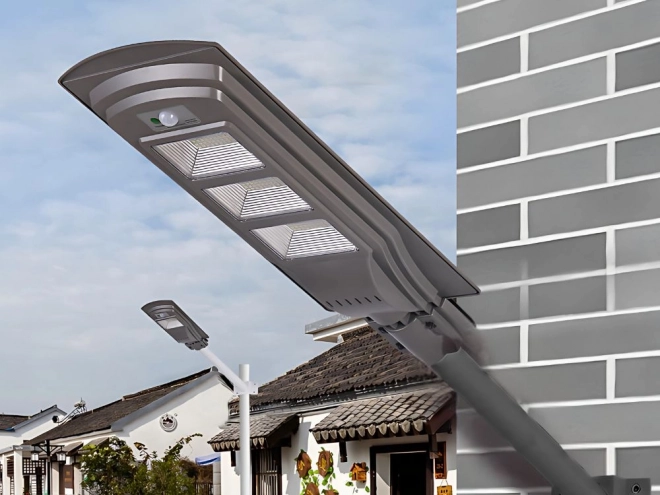 Solární LED pouliční lampa s dálkovým ovládáním