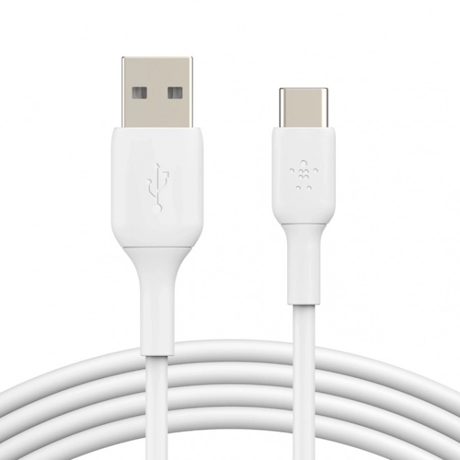 PVC kabel USB-C na USB-A 15 cm bílý