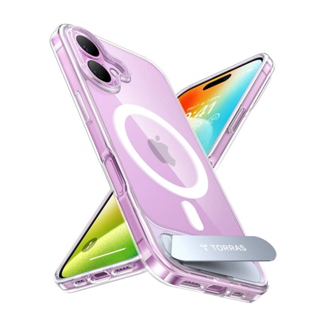Průhledné pouzdro pro iPhone 16 od Torras Pstand Series