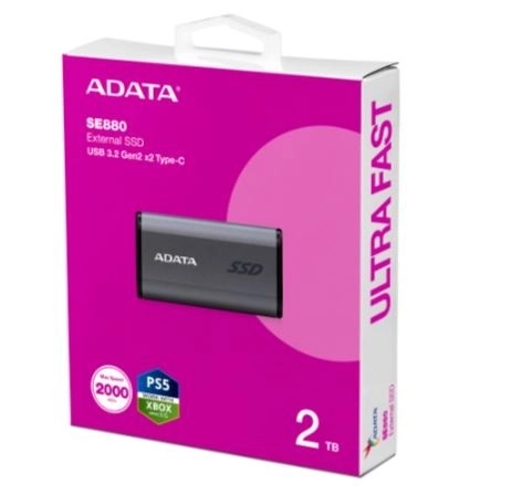 Externí SSD ADATA SE880 2 TB, USB 3.2 Gen 2x2 (USB‑C)