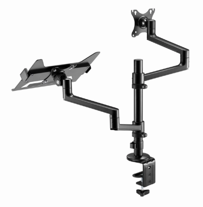 GEMBIRD polohovatelný stolní držák na monitor 17–32'' a notebook do 17,3''