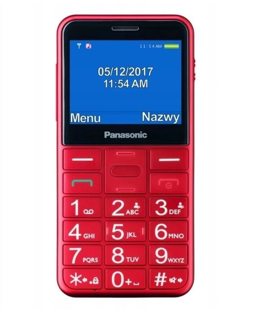 Telefon pro seniory KX-TU155 červený