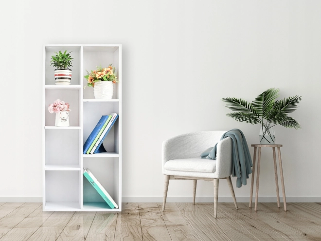 Komoda, skříňka a knihovna do obývacího pokoje Bílá ModernHome