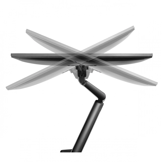 Ergonomické držák monitoru s plynovou pružinou černý