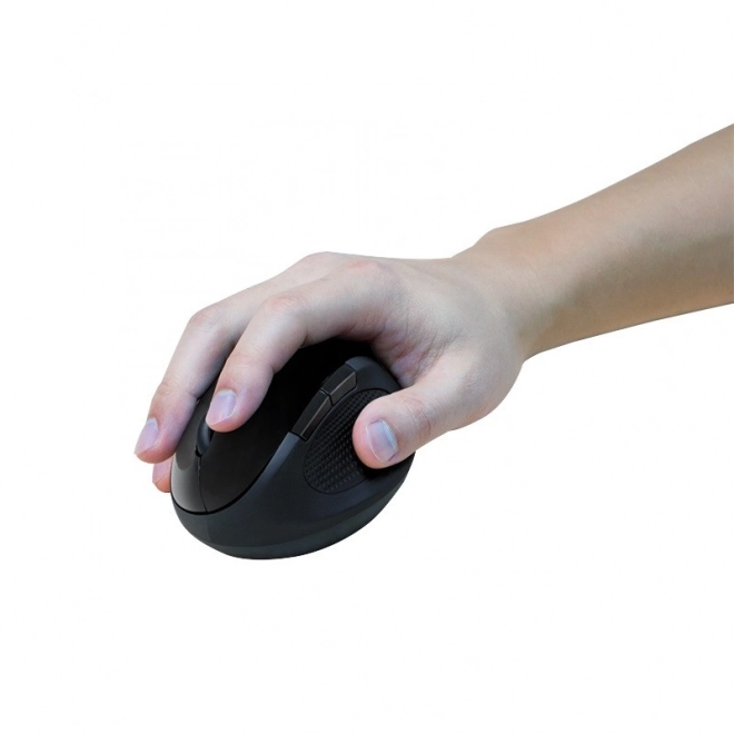 Ergonomická bezdrátová optická myš 2.4GHz 1600dpi černá