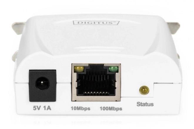 Serwer Fast Ethernet s 1 portem LPT a RJ-45
