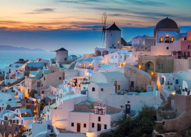 Puzzle Večer v Santorini 1000 ks Ravensburger