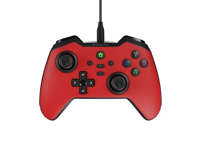 Genesis Mangan 300 drátový gamepad pro PC/Switch/Mobil Red