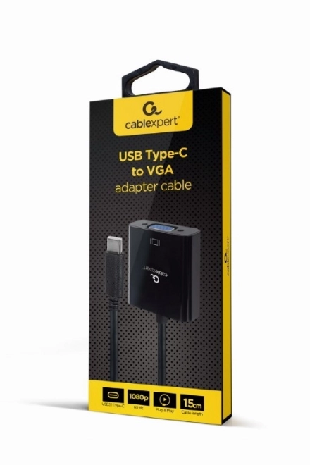 Adaptér USB-C na VGA 1080P 60Hz