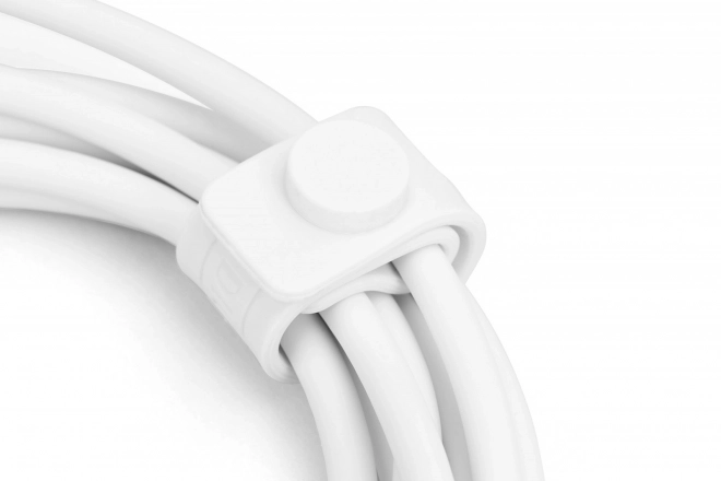 Silikonový napájecí kabel USB-C - USB-C, USB 2.0 60W, 1m Bílá