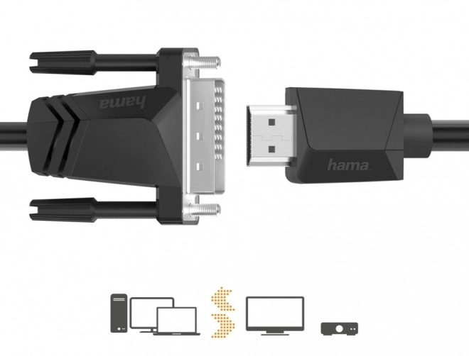 Hama HDMI na DVI/D kabel 4K 1,5m