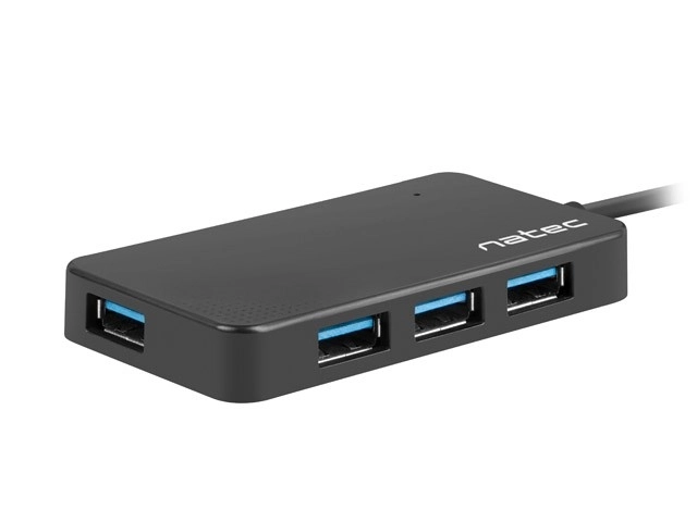 Silkworm USB 3.0 4portový USB hub černý USB-C