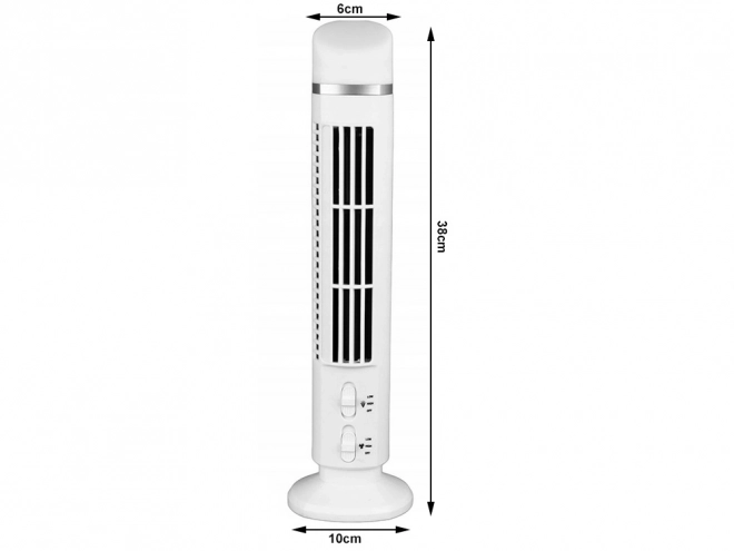 Bezlopatkový sloupový ventilátor s LED osvětlením