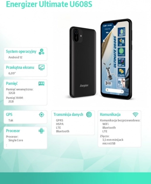 Smartphone Energizer Ultimate U608S 2GB RAM 32GB Dual Sim