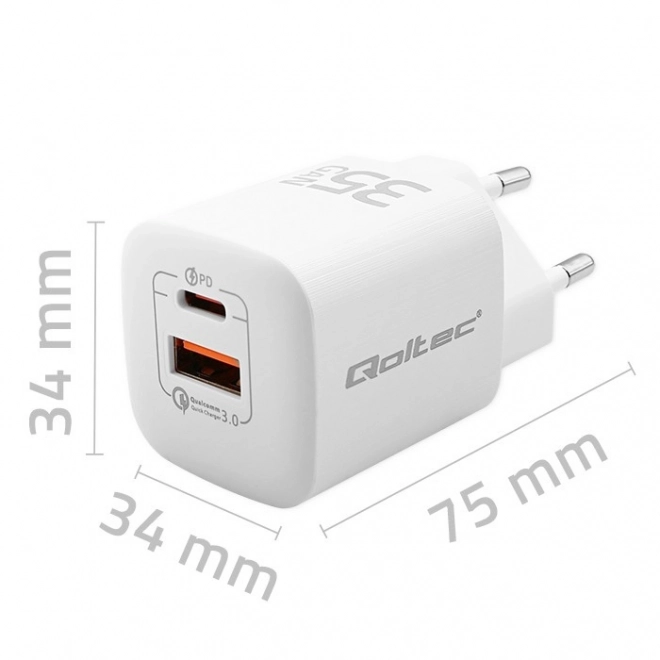 Nabíječka 35W GaN ULTRA bílá