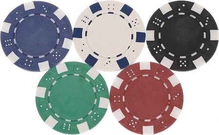 Profesionální žetony s kovovým jádrem (10 g)